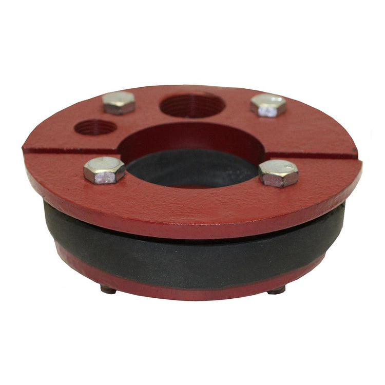 WS Series Cast Iron Well Seal – Single Drop Pipe with Split Top Plate, Cable Tapping & Vent | WS Split