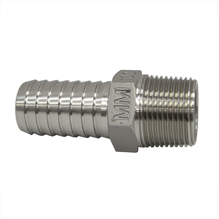 Stainless Steel Male Adapter with Hex | SSMA Fitting – Plastic Pipe to MIP | Made in the USA