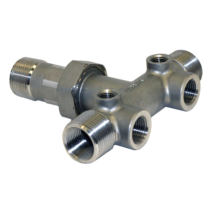 Stainless Steel Tank Tee with Drain Holes