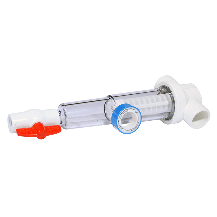 Sediment Trapper with Slip x Slip Connections – Clear Cover, Reusable Screens | SPIN-ST-F