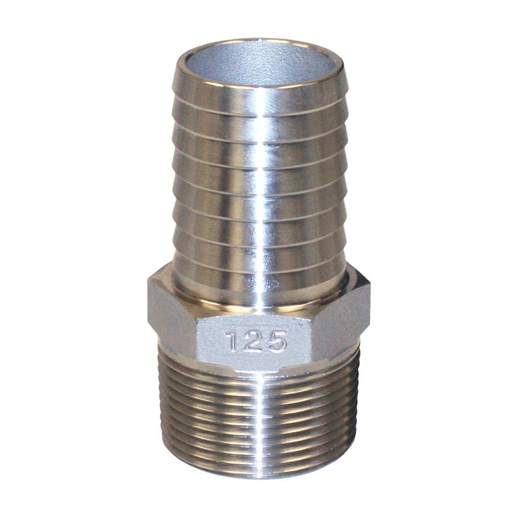 Stainless Steel Male Adapter with Hex – Plastic Pipe to MIP | SSMA