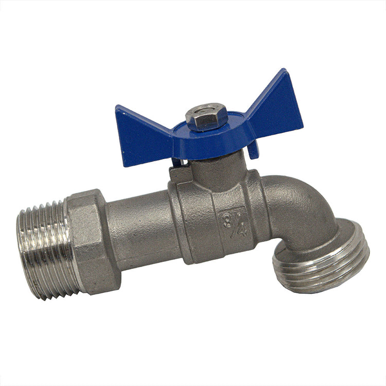 No-Lead Brass Boiler Drain – 3/4" Hose Threaded Outlet, Heavy-Duty Handle | BBD