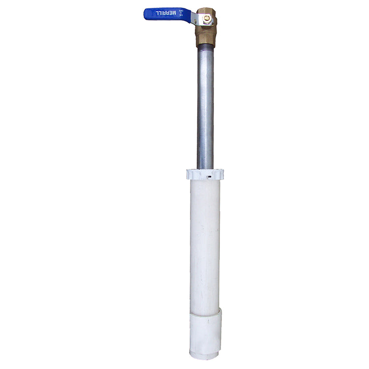 Hide-Drant Straight No-Lead PVC Sanitary Frost-Proof Yard Hydrant - Ideal For Sprinkler On Top