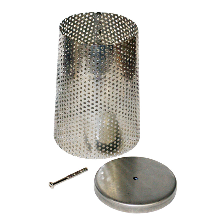 Stainless Steel Foot Valve Screen with End Cap & Screw – Corrosion-Resistant Replacement Kit