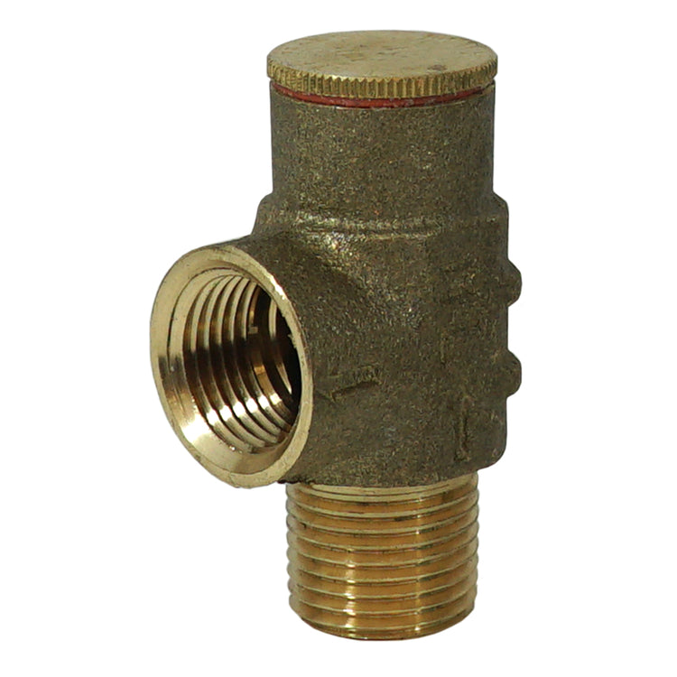 Brass (No Lead) Pressure Relief Valve – 75 PSI & 100 PSI Options | Cold Water System Protection