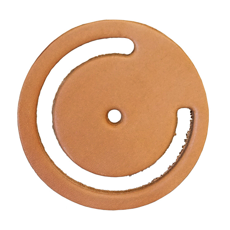 Valve Leather with Center Hole – No. 700 Universal Lower Valve Leather | Durable Natural Finish