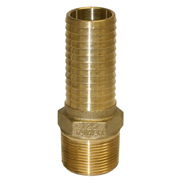 Round Yellow Brass Male Adapter – No Lead, MIP Connection