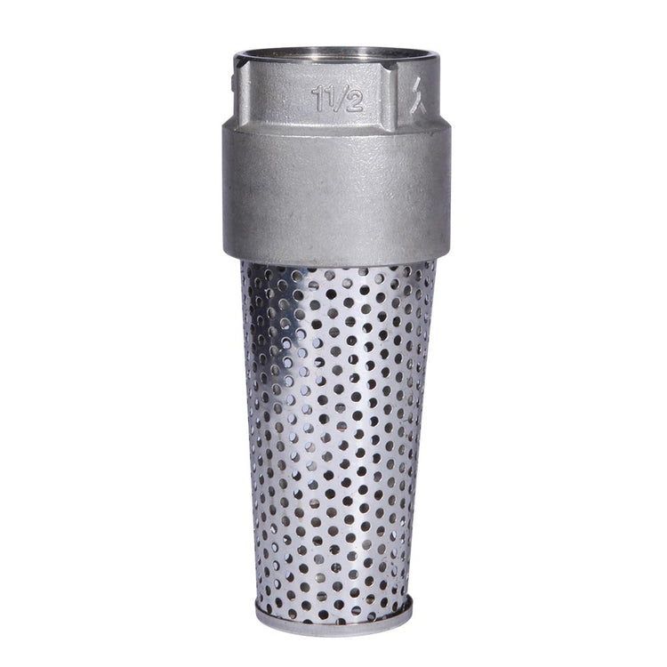 1100E Series Foot Valve (Stainless Steel Viton O-Ring, Stainless Steel Screen) | FVSE