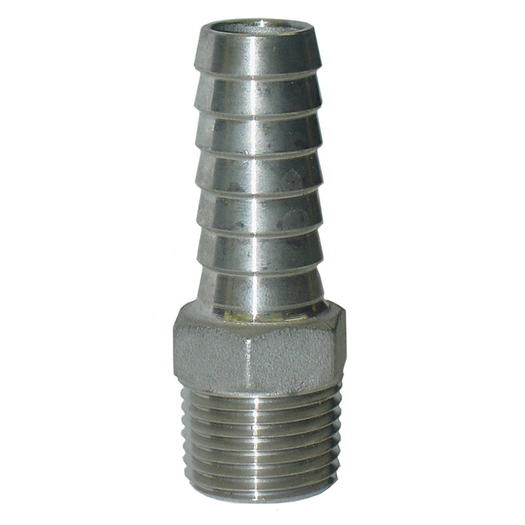 Stainless Steel Male Adapter with Hex – Plastic Pipe to MIP | SSMA