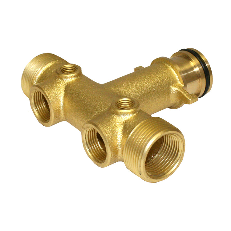 Long Cast Tank Tee – Heavy-Duty No Lead Brass Tee for Pressure Tank Installations | Durable and Corrosion-Resistant | BATNL1-1/4