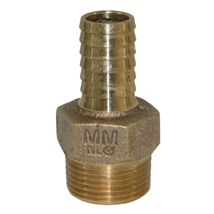 No-Lead Bronze Male Adapter – MIP to Plastic Pipe with Hex Head