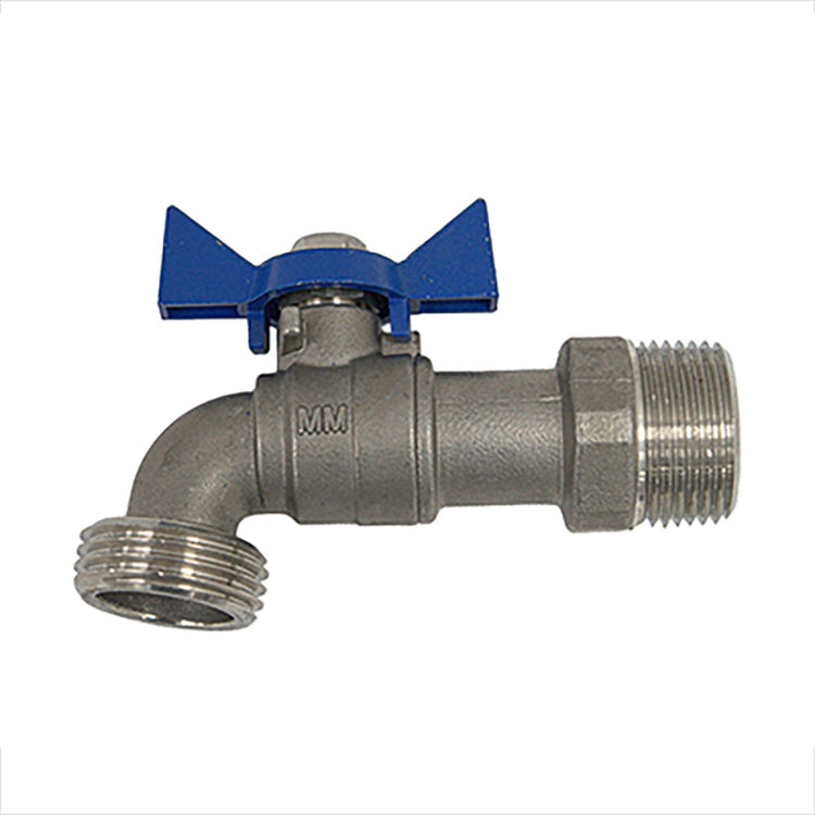 No-Lead Brass Boiler Drain – 3/4" Hose Threaded Outlet, Heavy-Duty Handle | BBD