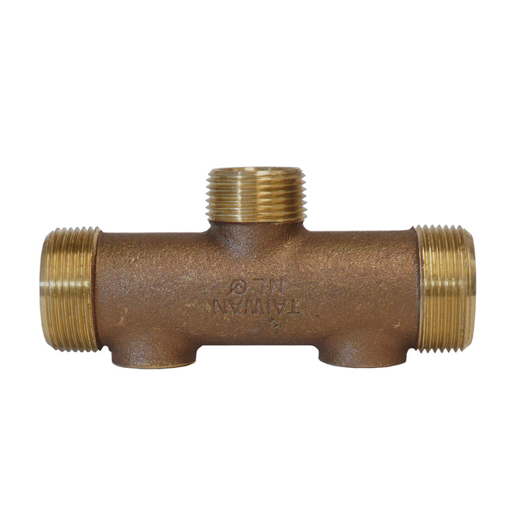 1" No Lead Brass Tank Tee – Cast, Durable Water Well Plumbing Fitting