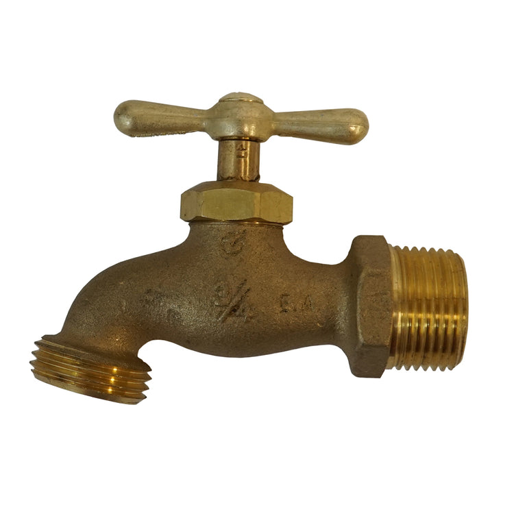 No-Lead Brass Boiler Drain – 3/4" Hose Threaded Outlet, Heavy-Duty Handle | BBD