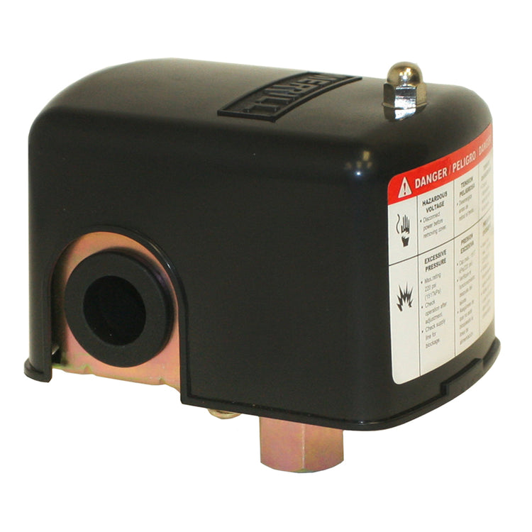 Water System Pressure Switch with Pulsation Plug – 1/4" NPT Pipe Connection | MPSP
