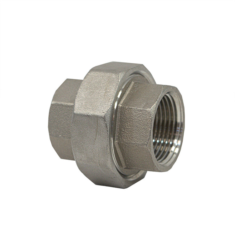 Stainless Steel Union with O-Ring – FIP to FIP Connector, Corrosion-Resistant, Durable Seal