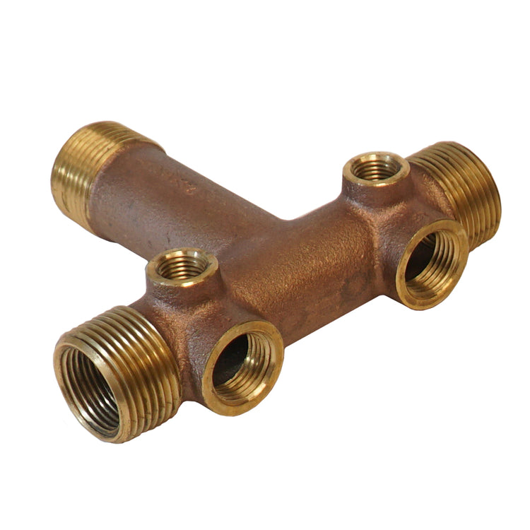 1" No Lead Brass Tank Tee – Cast, Durable Water Well Plumbing Fitting | BATNL1