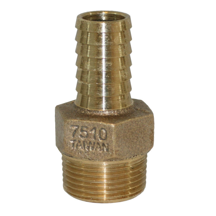 No-Lead Bronze Male Adapter – MIP to Plastic Pipe with Hex Head