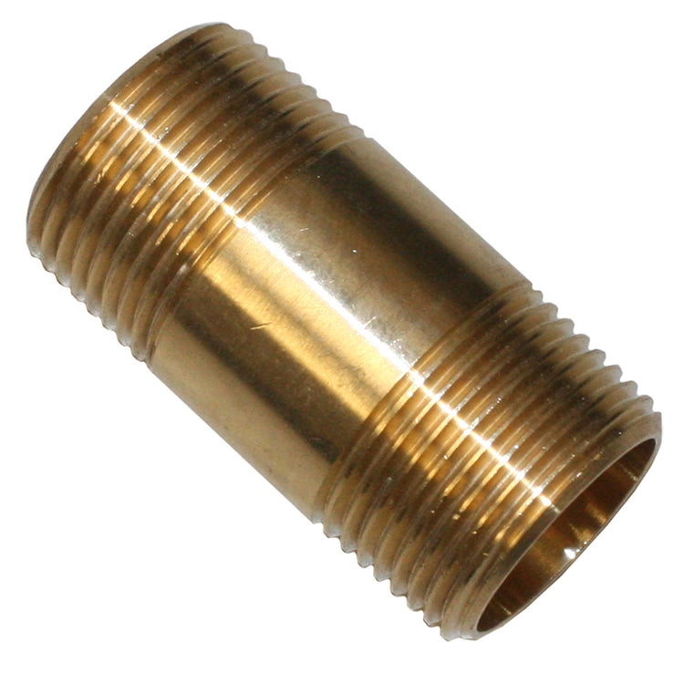 No-Lead Brass Pipe Nipple – Durable Lead-Free Fitting for Plumbing Applications