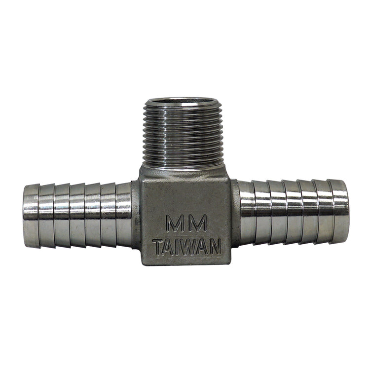 Stainless Steel Hydrant Tee – MIP to Plastic Pipe Connection