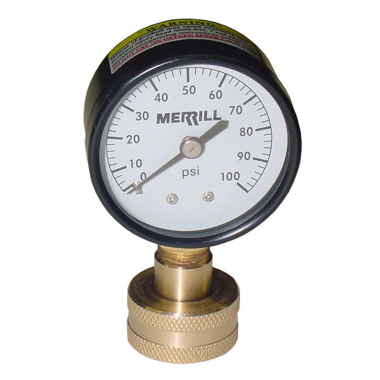 Air Test Gauge Adapter – 1/4" NPT Swivel Connection z 3/4" Hose thread | STGA