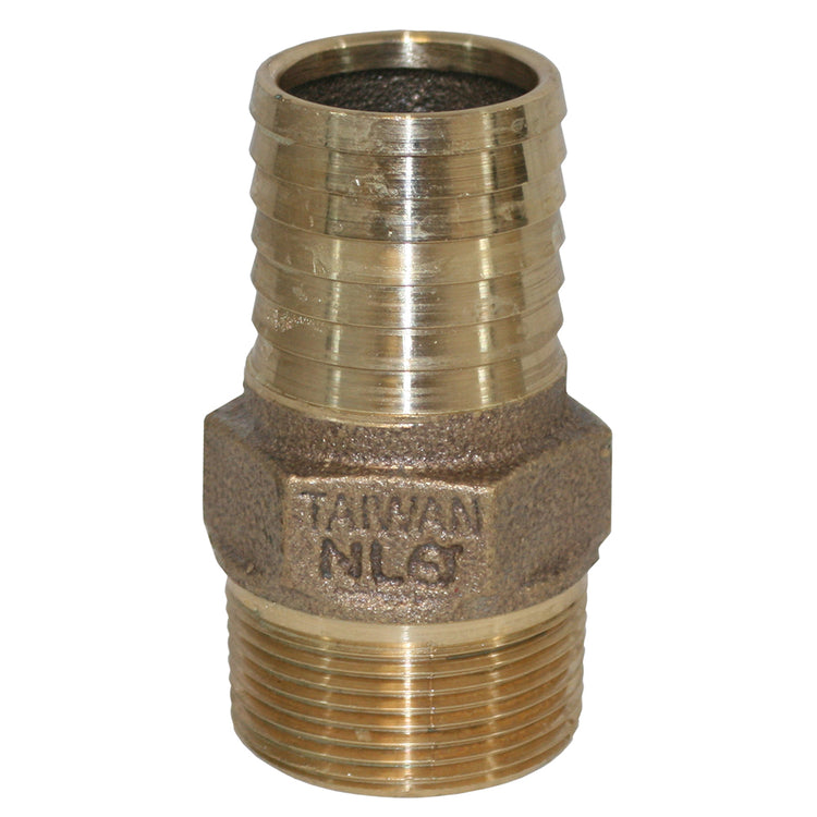 No-Lead Bronze Male Adapter – MIP to Plastic Pipe with Hex Head
