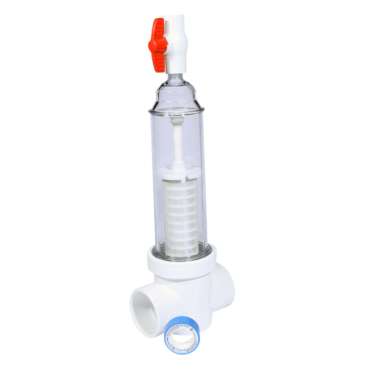 Sediment Trapper with Slip x Slip Connections – Clear Cover, Reusable Screens | SPIN-ST-F