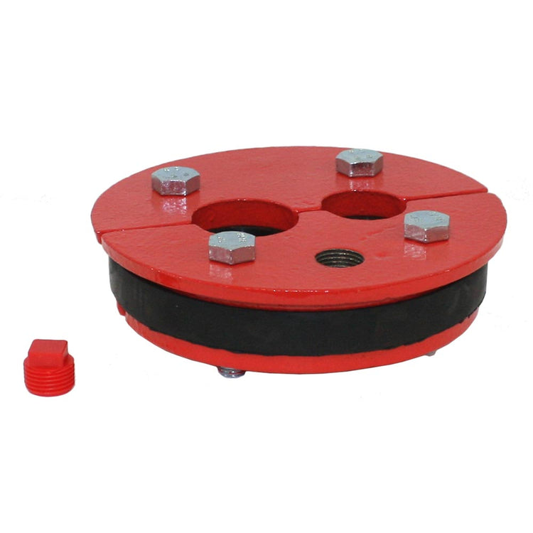 WS Series Well Seal Double Drop Pipe – Painted Cast Iron with Rubber Packer | WS Double Drop Split
