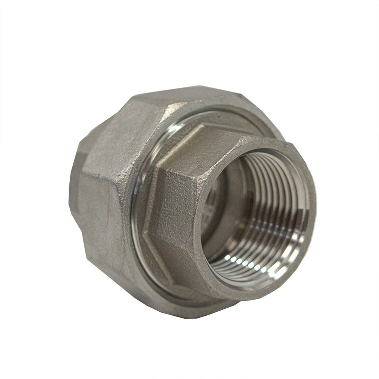 Stainless Steel Union with O-Ring – FIP to FIP Connector, Corrosion-Resistant, Durable Seal