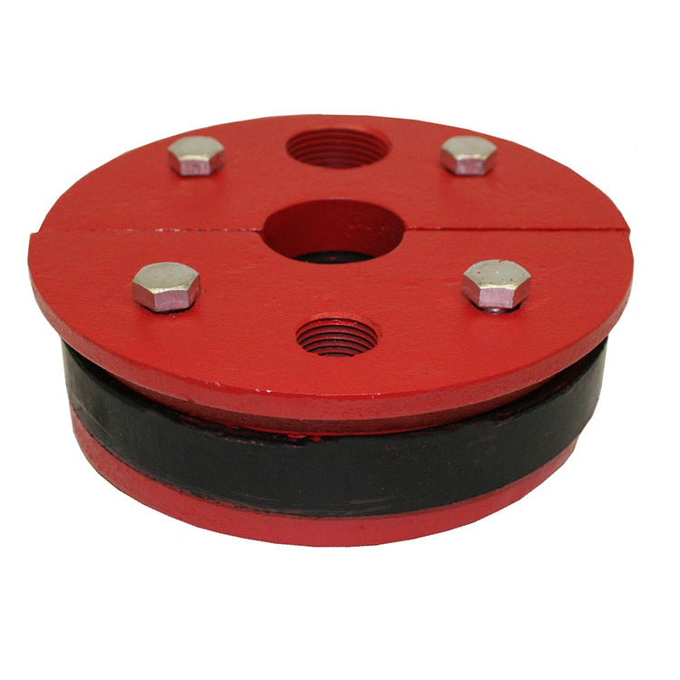WS Series Cast Iron Well Seal – Single Drop Pipe with Split Top Plate, Cable Tapping & Vent | WS Split