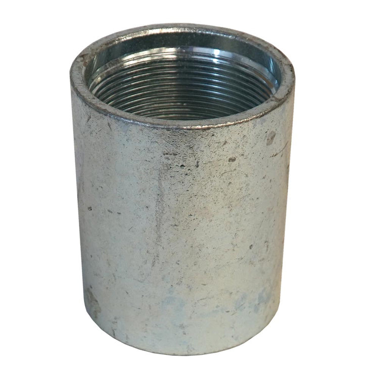 Galvanized Steel Drive Coupling – Heavy-Duty for Threaded Pipe to Well Points \ DRCOUP