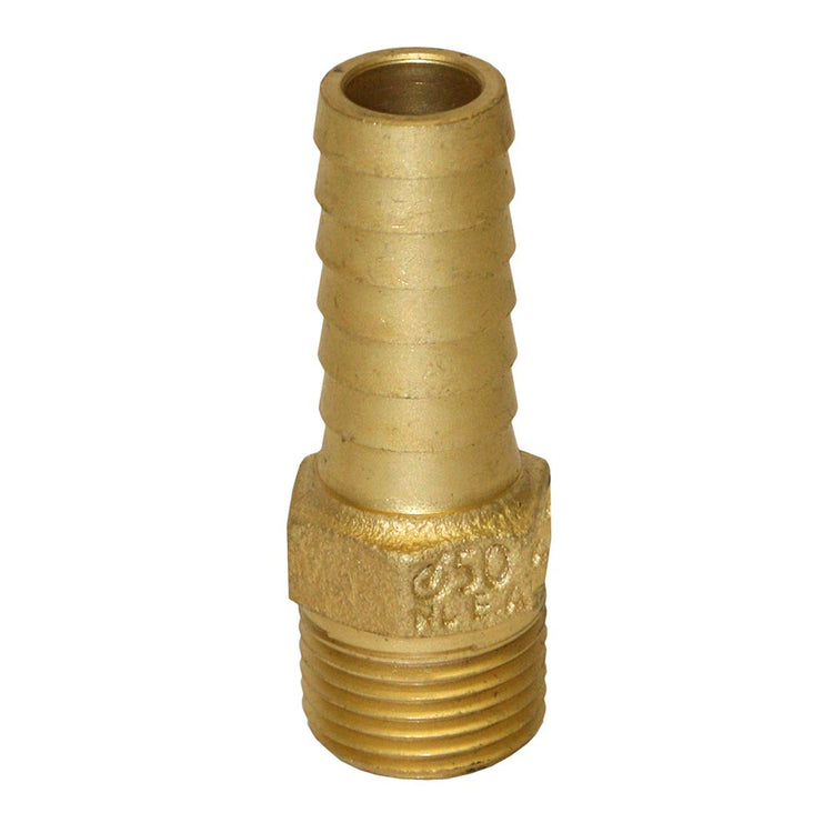 Round Yellow Brass Male Adapter – No Lead, MIP Connection | IBMANL