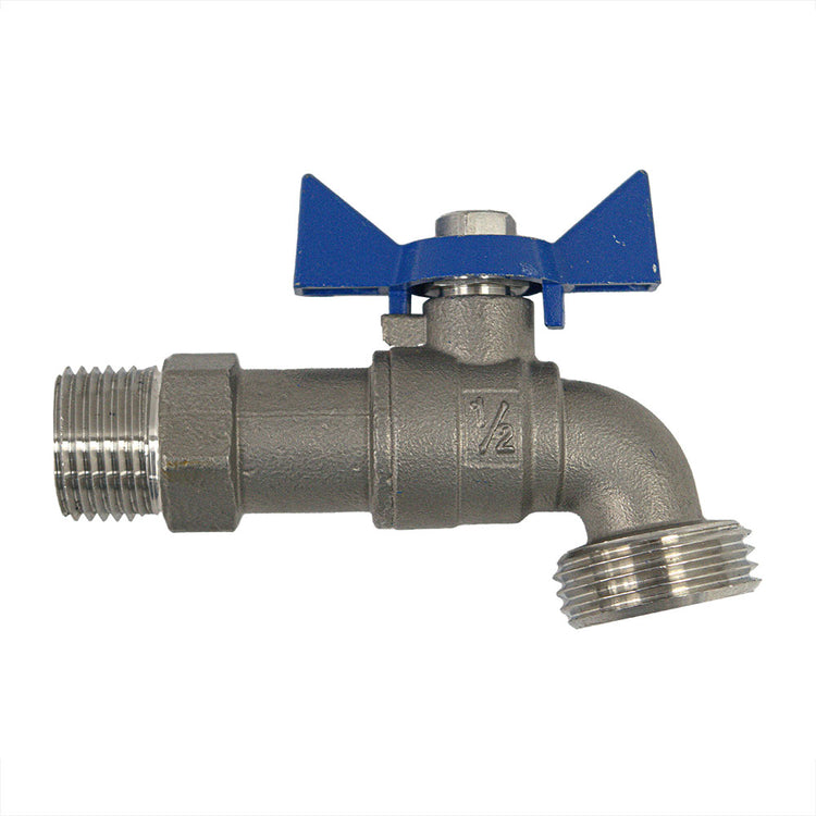 No-Lead Brass Boiler Drain – 3/4" Hose Threaded Outlet, Heavy-Duty Handle | BBD