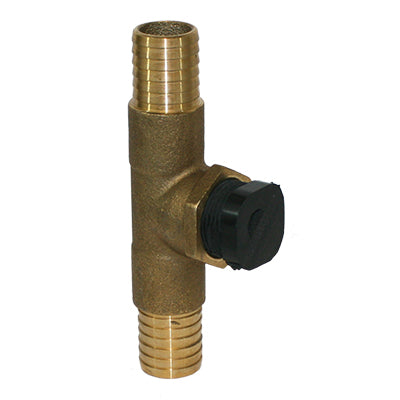 Bleeder Orifice Tee – No Lead with Molded Rubber Flapper Valve