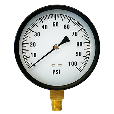 4" Dial Pressure Gauge for 0-100 PSI