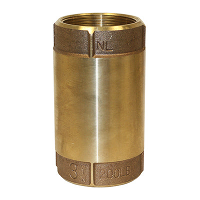 No-Lead Bronze Check Valve – No-Spin Poppet, High Performance, Corrosion-Resistant