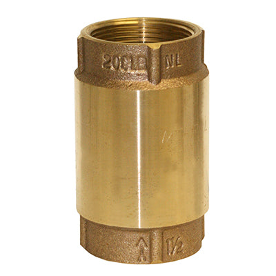 No-Lead Bronze Check Valve – No-Spin Poppet, High Performance, Corrosion-Resistant