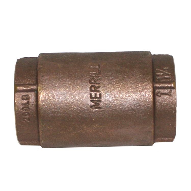 1-1/4" Std. Brass Check Valve