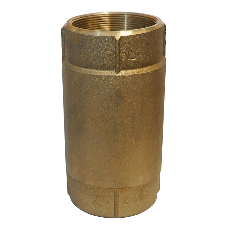 No-Lead Brass Check Valve with No-Spin Poppet | CVNL