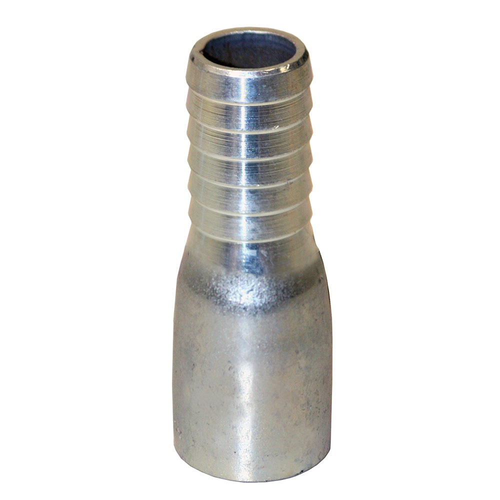 Merrill zinc-plated steel female adapter insert fitting with FIP thread and barbed end for poly pipe