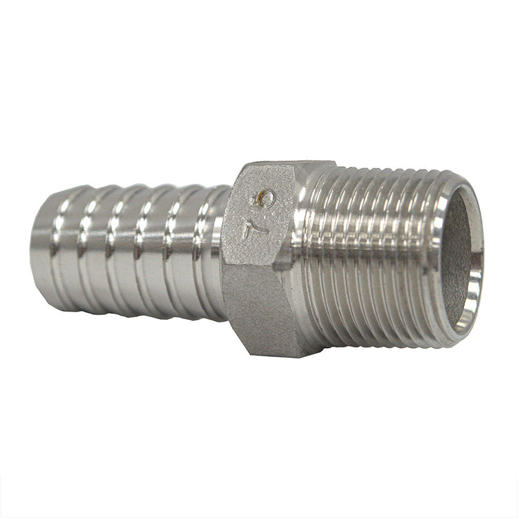 Stainless Steel Male Adapter with Hex | SSMA Fitting – Plastic Pipe to MIP | Made in the USA