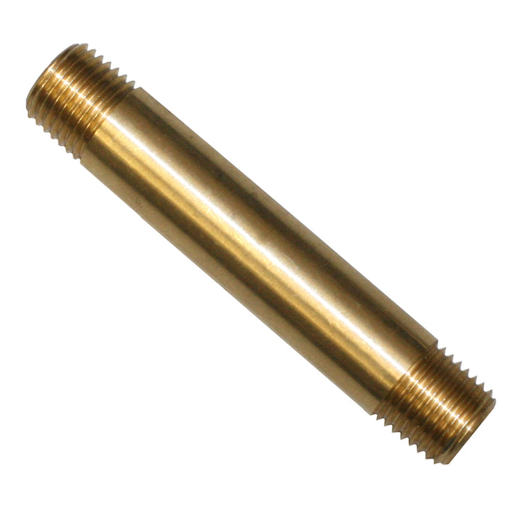 No-Lead Brass Pipe Nipple – Durable Lead-Free Fitting for Plumbing Applications