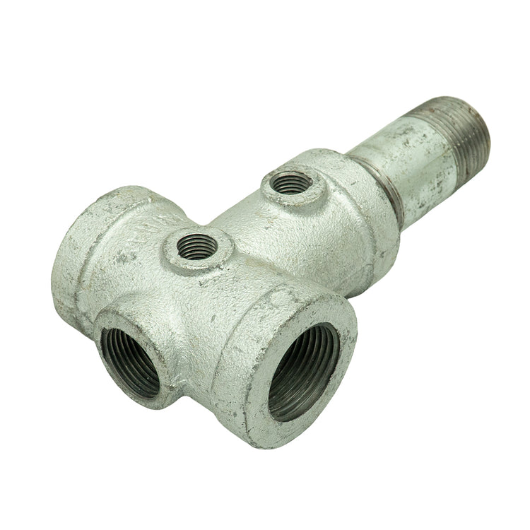 Galvanized Tank Tee with Drain Hole | IATXS