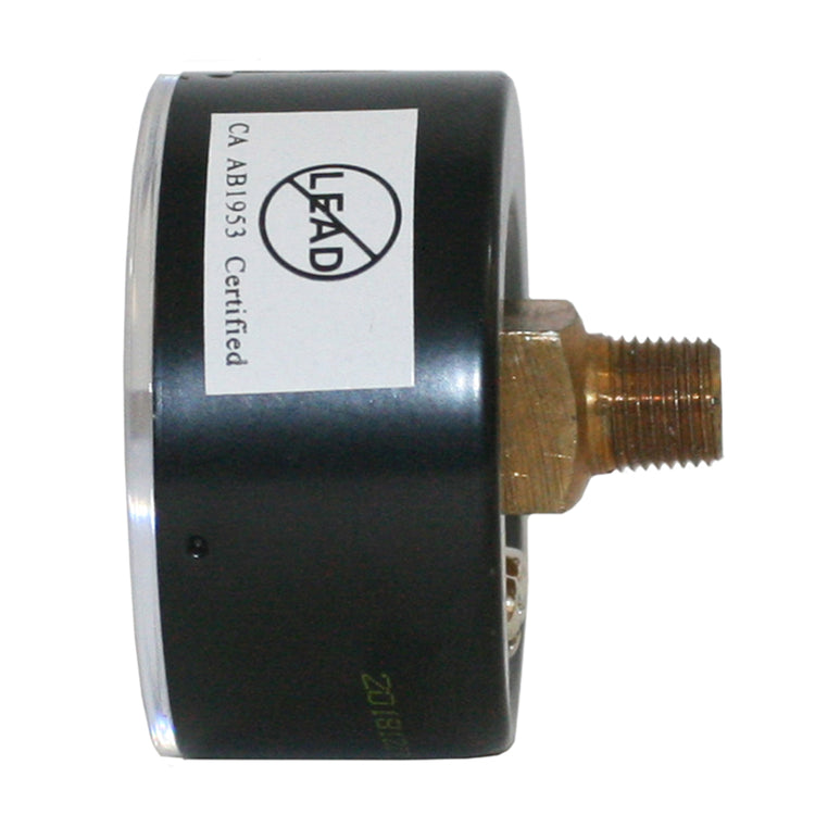 Dial Pressure Gauge – No Lead, Accurate Brass-Alloy Pressure Gauge for Water, Air & Steam