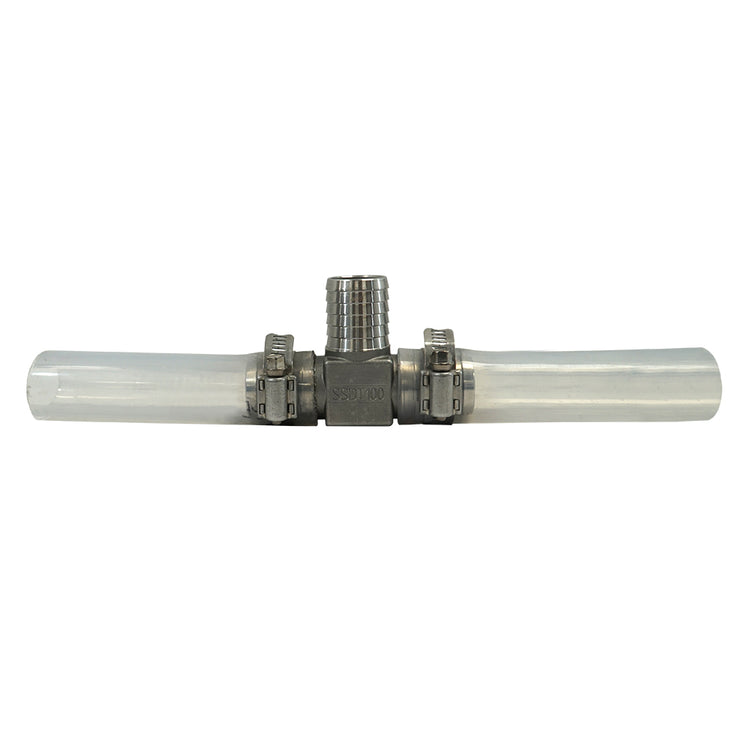 Insert Stainless Steel Tee – Durable 304 Stainless Steel Fitting for Flexible Poly Pipe