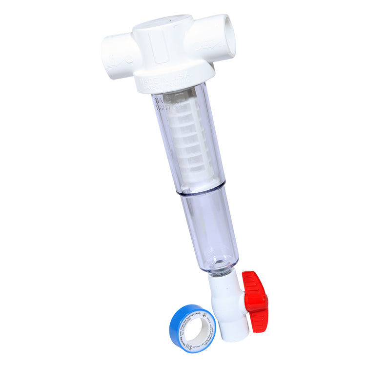 Sediment Trapper with Slip x Slip Connections – Clear Cover, Reusable Screens