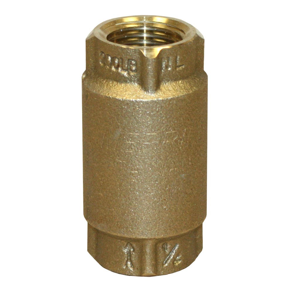 No-Lead Brass Check Valve with No-Spin Poppet | CVNL