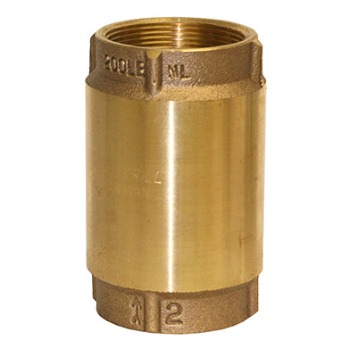 No-Lead Bronze Check Valve – No-Spin Poppet, High Performance, Corrosion-Resistant