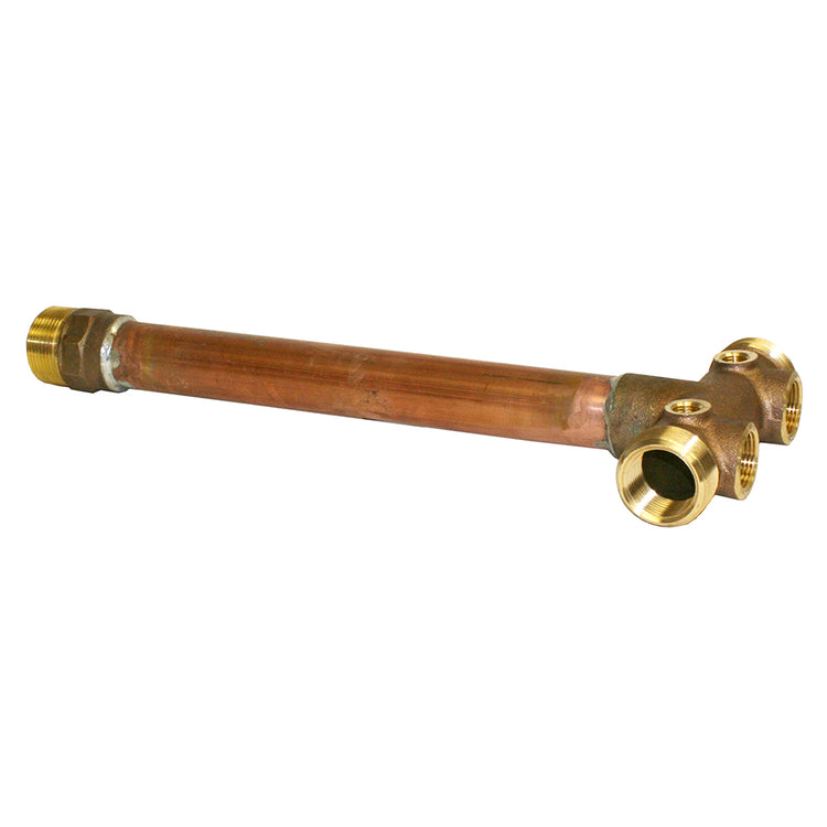 No-Lead Brass Tank Tee – Fabricated, Female Input