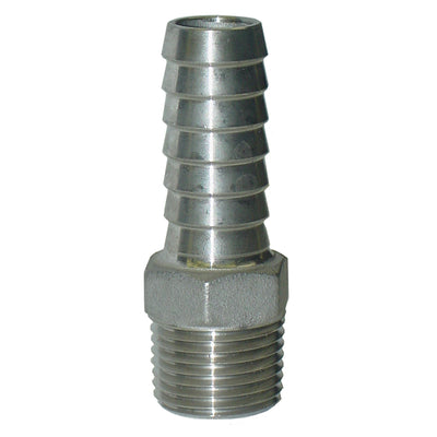 Stainless Steel Male Adapter with Hex | SSMA Fitting – Plastic Pipe to MIP | Made in the USA